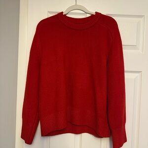 Abercrombie & Fitch Madeline Red Crew Neck Sweater